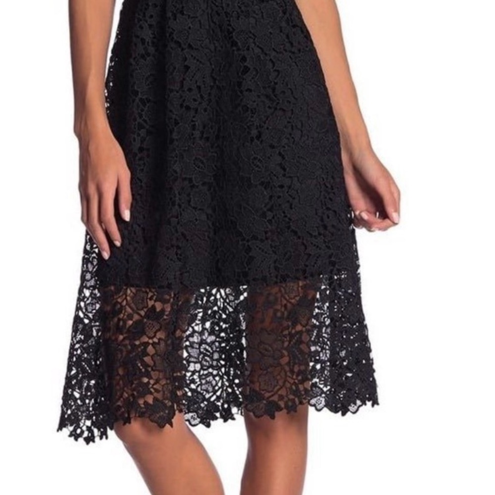 ASTR The Label Lace A Line Midi Dress